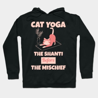 Cat Yoga The Shanti Before the Mischief Hoodie